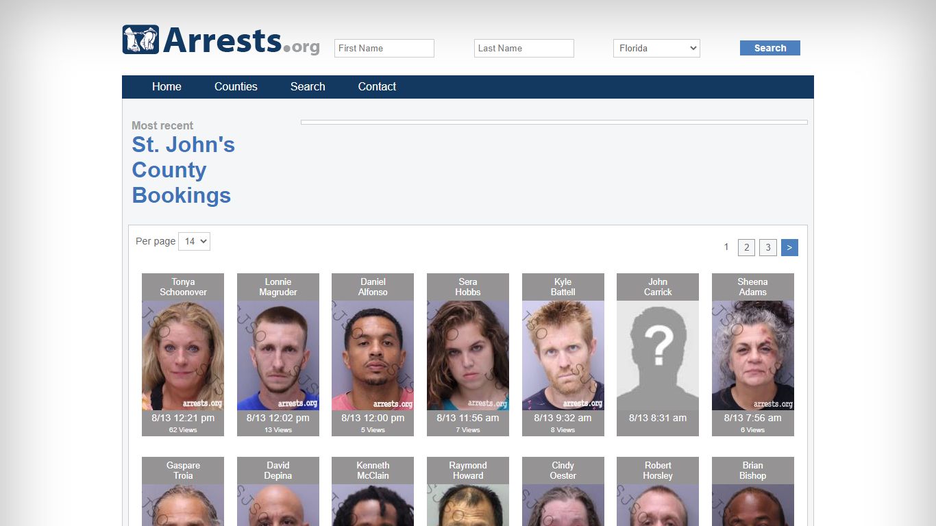 St. John's County Arrests and Inmate Search
